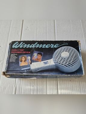 Vintage Windermere Curly Top Diffuser Hair Dryer